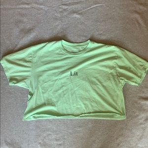 Mint Crop Top